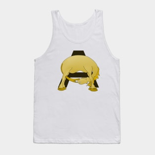 Pony Monogram Letter A Tank Top